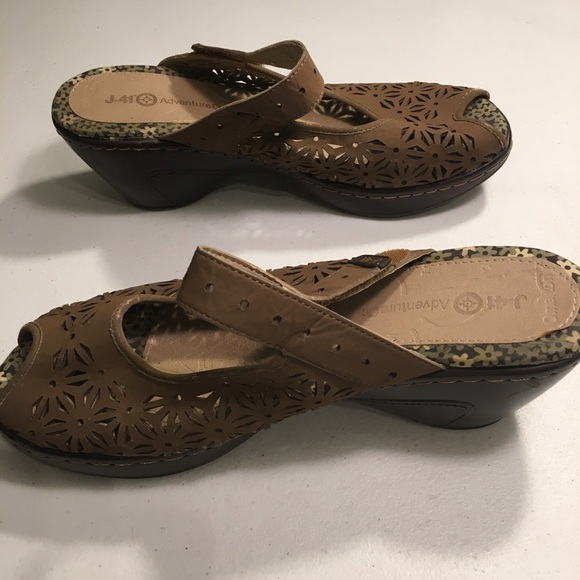 COPY - J-41 Adventure On Wedge Sandals Size 10M RELIST - Picture 8 of 9